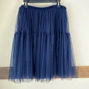 Hayden Los Angeles Tulle Skirt Midnight Blue L